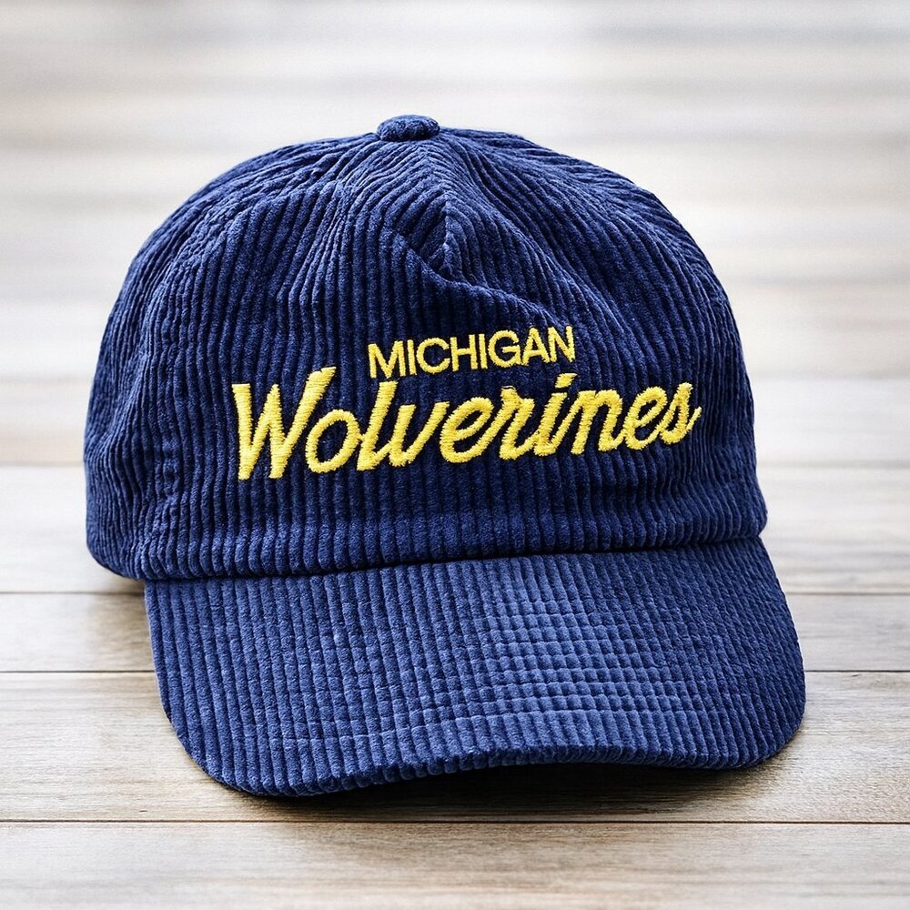 Michigan Wolverines Vintage Corduroy Baseball Hat